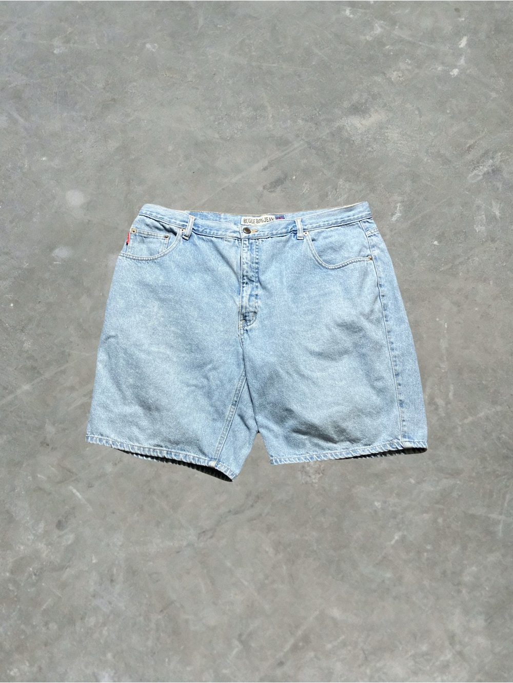 Vintage Bugle Boy 750 Jorts Denim Jean Shorts Mens Size 40W 9L Blue